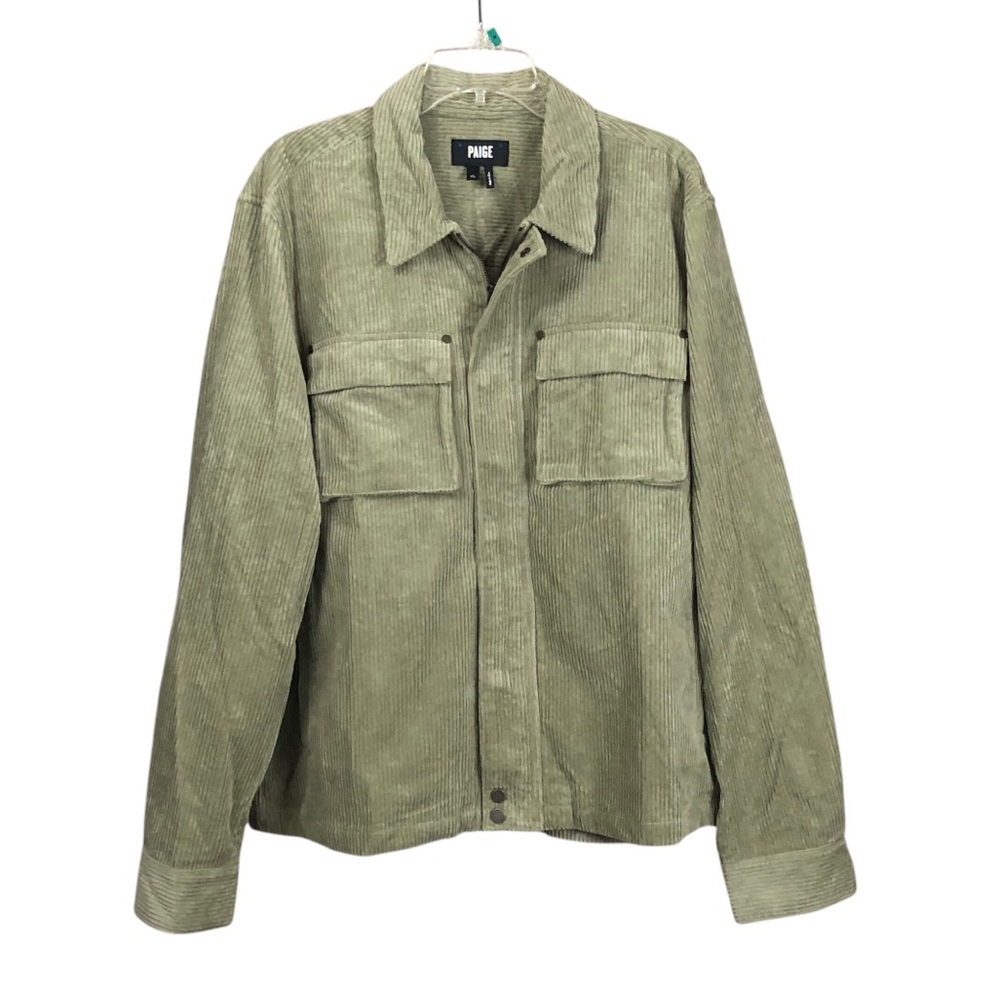 JACKET - Men's Paige "Jerome" Tan Wide Wale Corduroy Lightweight Jacket. Size XL